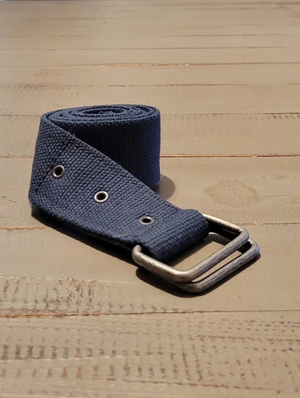 Classic Men's Canvas Web Belt in Navy